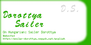 dorottya sailer business card